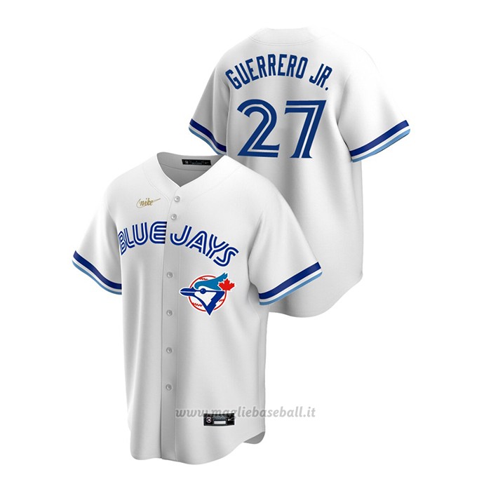 Maglia Baseball Uomo Toronto Blue Jays Vladimir Guerrero Jr. Cooperstown Collection Primera Bianco